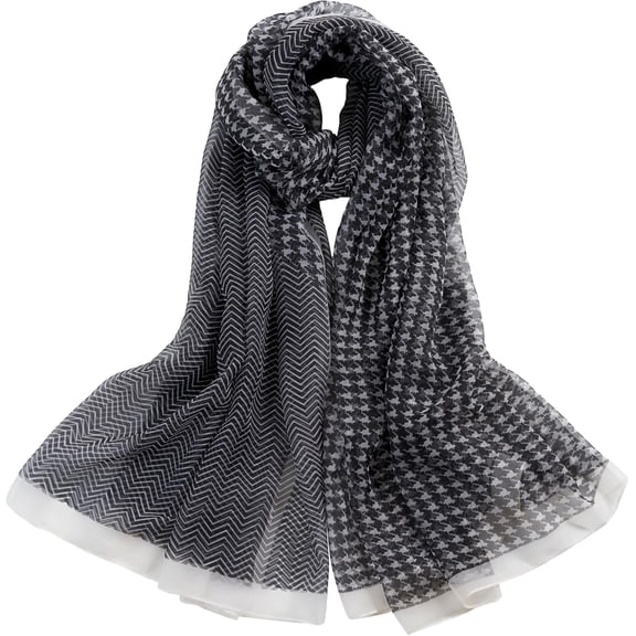 CAILDANL 71”x51”Scarf for Women Long Shawl Warm Wrap Sunscreen Shawls Lightweight Print Floral Pattern Scarf Shawl