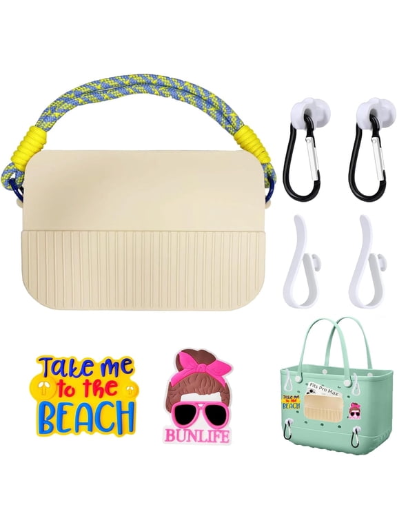 Accessories Set for Bogg Bag, Silicone Phone Bag for Bogg Bag, Compatible with Various Bogg Bag Sizes, Charms for Bogg Bag