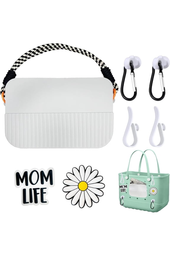 Accessories Set for Bogg Bag, Silicone Phone Bag for Bogg Bag, Compatible with Various Bogg Bag Sizes, Charms for Bogg Bag