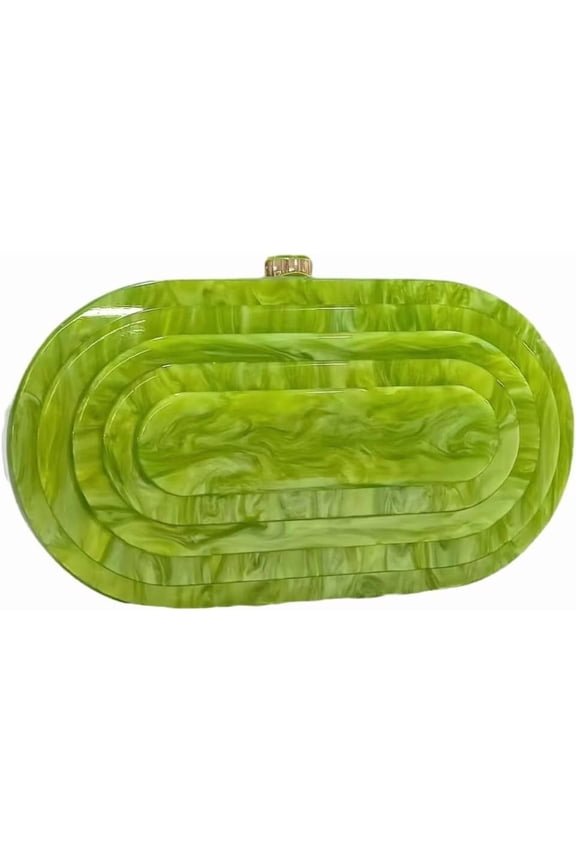 Acrylic Evening Clutch Bag for Women Shell Shape Shoulder Crossbody Bag Glitter Marble Purse Handbag