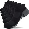 thumbnail image 1 of CAILDANL Athletic Running Ankle Socks, Low Cut Cushioned Anti-Blister Tab Sports Socks Men Women 6Pairs, 1 of 6