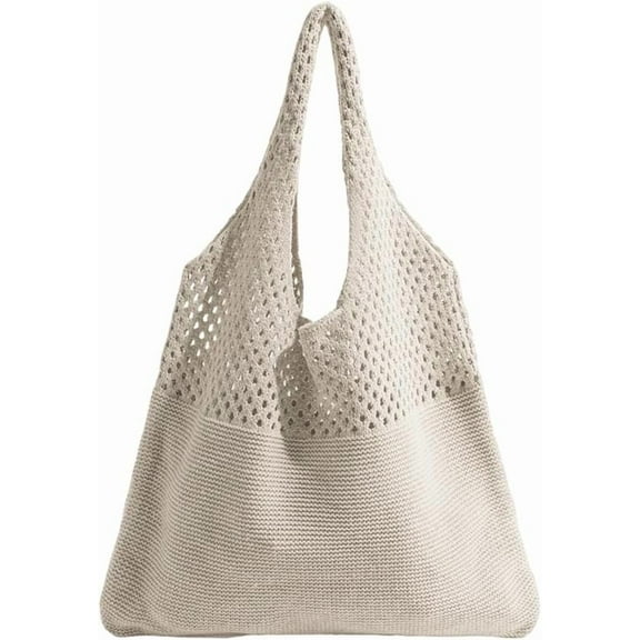 CAILDANL Beach Tote Bags for Women, Summer Slouchy Hobo Shoulder Crossbody Bag Womens Boho Purses and Handbags