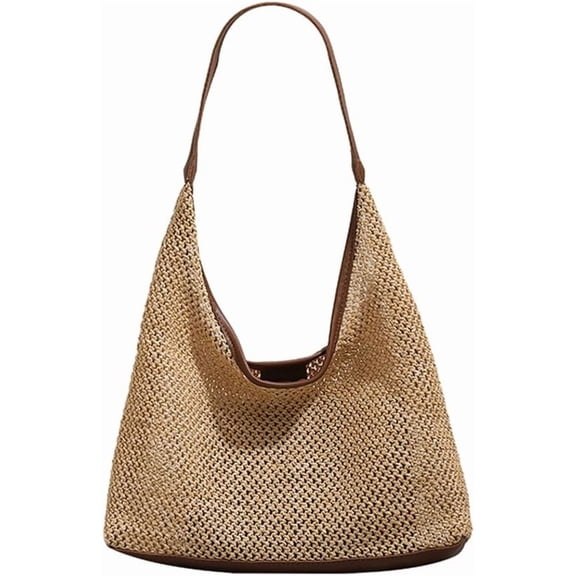 CAILDANL Beach Tote Bags for Women, Summer Slouchy Hobo Shoulder Crossbody Bag Womens Boho Purses and Handbags