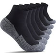 thumbnail image 1 of CAILDANL Begrily Cotton Socks for Men Low Cut, Max Cushion Thick Athletic Ankle Mens Sock for Hiking Running Sport Work 6 Pack, 1 of 7
