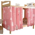 thumbnail image 1 of CAILDANL Bottom Bunk Bed Curtains Privacy Cloth Underbed Curtains for Low Loft Bed Twin, 2 Panels, Pineapple, 1 of 7