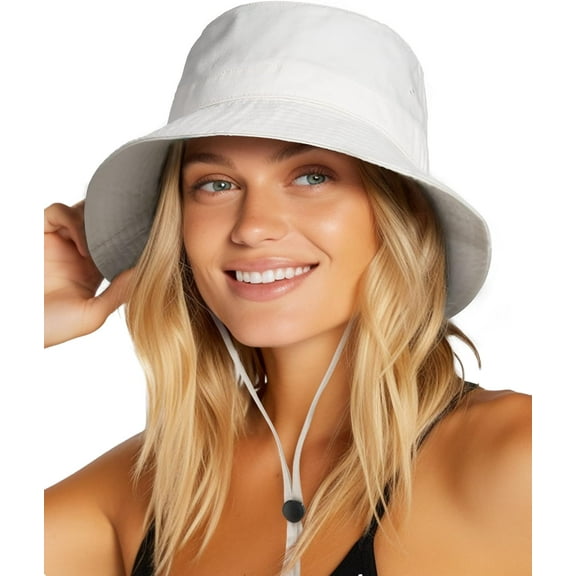 CAILDANL Bucket Hat for Women Summer Sun Hats Womens Mens Packable Cotton Beach Bucket Hats for Travelling