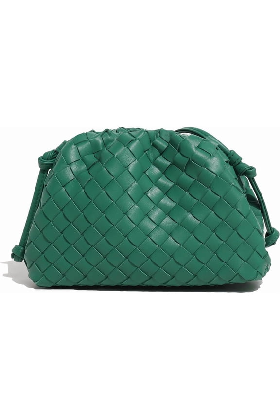 Dressy Pleated Vegan Leather Clutch Purse Super Soft Cloud Dumpling Clutch Bag for Women PU Evening Purse Handbag