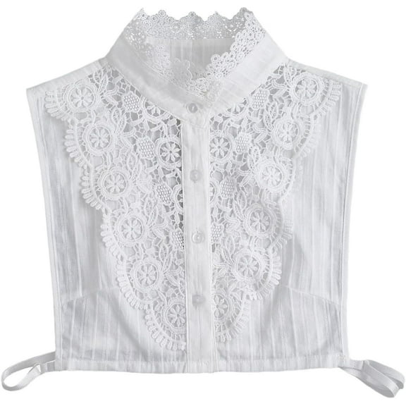 CAILDANL Fake Collar Detachable Dickey Collar Blouse Half Shirts Lace False Collars for Women Girls