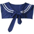 thumbnail image 1 of CAILDANL Fake Collar Dickey Detachable Navy Style Collars Set Half Top Mock Blouse Collar for Women, 1 of 5