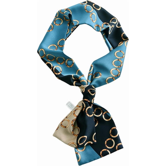 CAILDANL Hair Scarf for Women Fashion Silky Satin Headscarf Wrap Breathable Lightweight Neck Scarves For Handbag Accessories