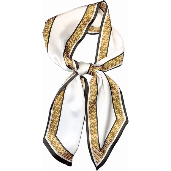 CAILDANL Hair Scarf for Women Fashion Silky Satin Headscarf Wrap Breathable Lightweight Neck Scarves For Handbag Accessories