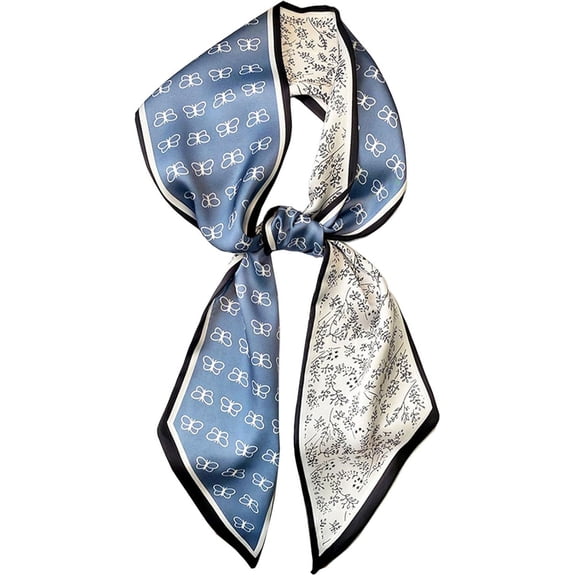 CAILDANL Hair Scarf for Women Fashion Silky Satin Headscarf Wrap Breathable Lightweight Neck Scarves For Handbag Accessories