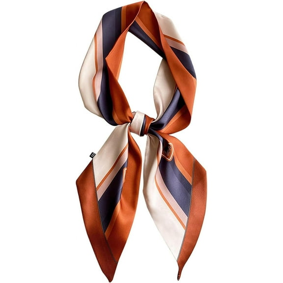 CAILDANL Hair Scarf for Women Fashion Silky Satin Headscarf Wrap Breathable Lightweight Neck Scarves For Handbag Accessories