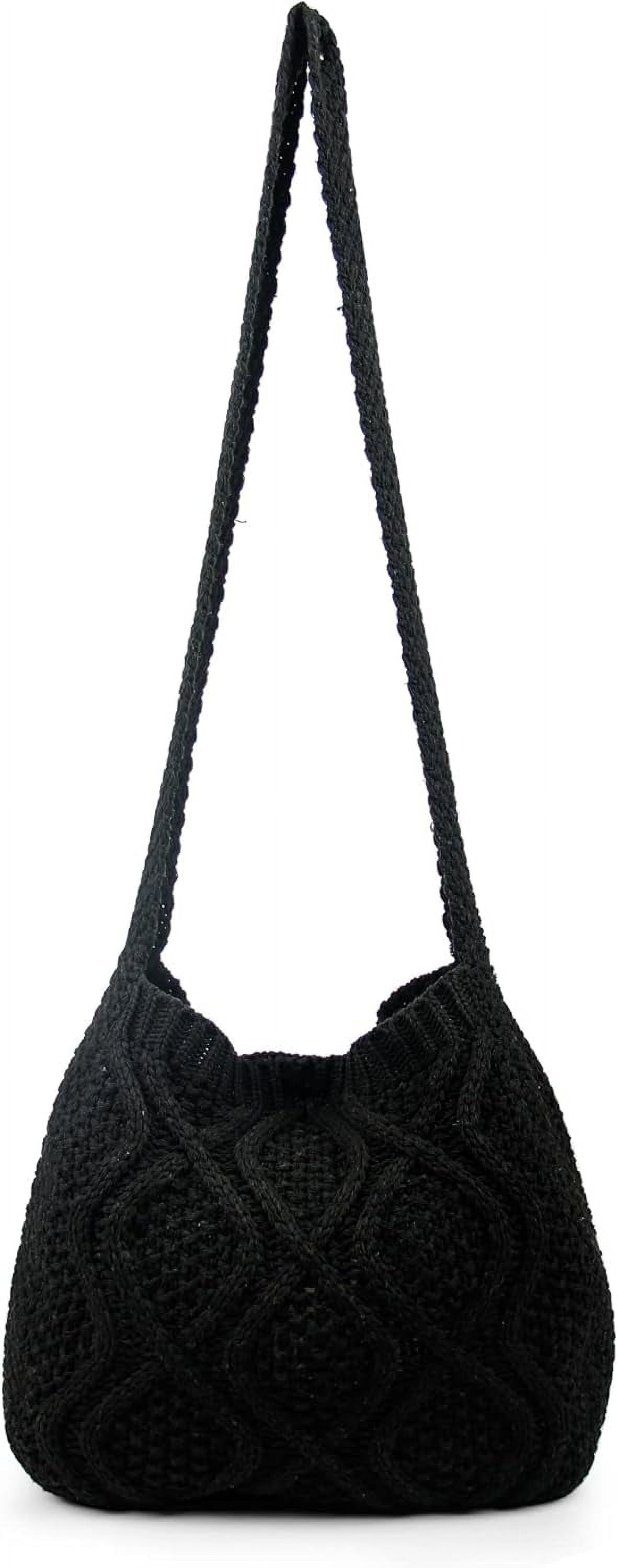 CAILDANL Handmade Crochet Bag–Boho Chic Shoulder Bag, Aesthetic Kinted Bag,Cute Crossbody Bag,Beach, Shoppingor Daily Use