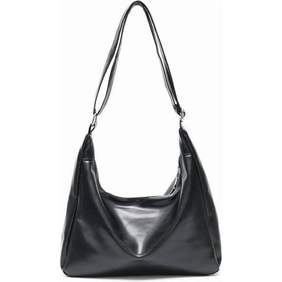CAILDANL Hobo Bags for Women, Ultra Soft Foldable Vegan Leather Shoulder Handbag, Stylish Slouchy Tote Purses
