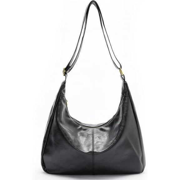 CAILDANL Hobo Bags for Women, Ultra Soft Foldable Vegan Leather Shoulder Handbag, Stylish Slouchy Tote Purses
