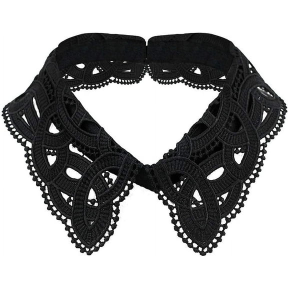 CAILDANL Hollow Design Lapel False Collar Detachable Blouse Fake Half Shirt Collar for Women