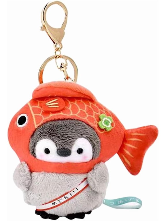 Kawaii Plush Penguin Pendant Cute Keychain,Purse BackCharms Accessories Key Chain for Women or Girls Bags