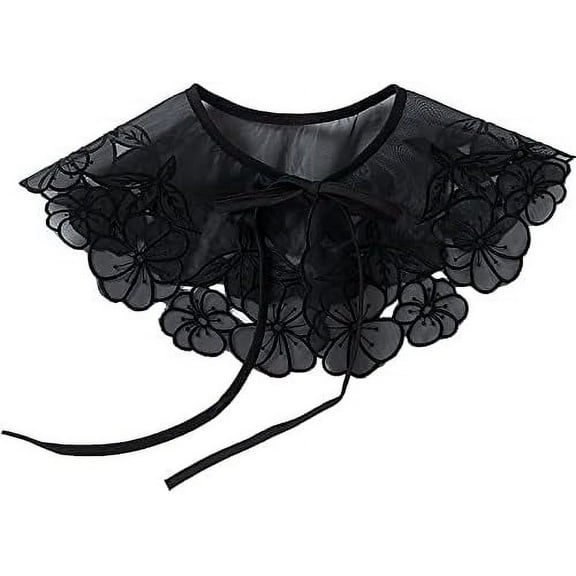 CAILDANL Lace Fake Collar Detachable Blouse Collar Little Shawl Top Decorative Collar for Women Girls