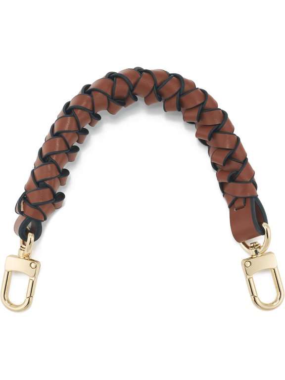 Leather Braided Handle for Neonoe Bucket Pochette Beaubourg Hobo Bag Women Woven Purse Replacement Short Top Handle Strap