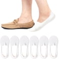 thumbnail image 1 of CAILDANL Men Thin No Show Socks for Loafer, Invisible Low Cut Liners No See Non Slip Sock 6 Pairs, 1 of 6