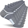 thumbnail image 1 of CAILDANL Men's Athletic Cushioned Ankle Socks Comfort Wicking Anti-Blister Running Sock 5 Pairs, 1 of 7