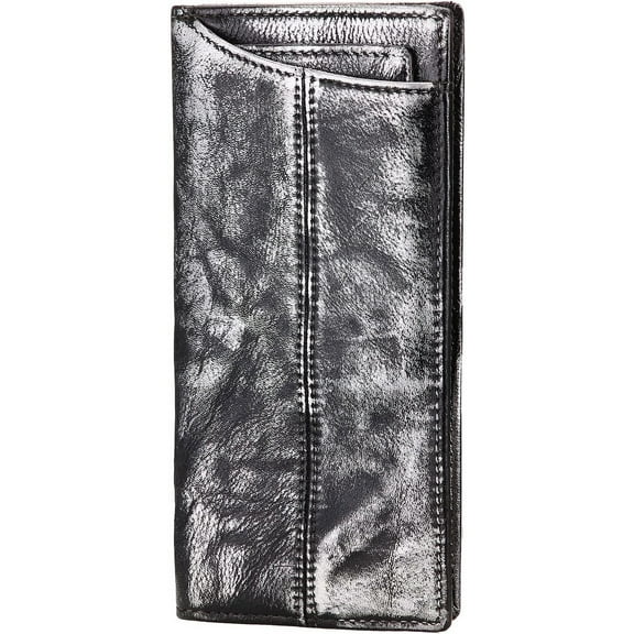 CAILDANL Mens Genuine Leather Bifold Wallet Organizer Checkbook Card Case（0 1019 A Coffee）