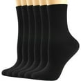 thumbnail image 1 of CAILDANL Merino Wool Socks for Women, Thin Wool Socks Womens Black Dress Sock Lightweight Crew Calf Smart Hiking, 1 of 6