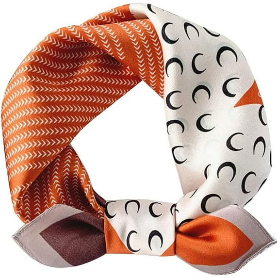 CAILDANL Mulberry Silk Scarfs Women Small Square Scarf 21" x 21" Breathable Lightweight Neckerchief Headscarf