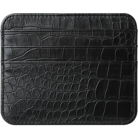 CAILDANL PU Leather Ultra-thin Wallet, Retro Double-sided Card Insertion Wallet, Minimalist Credit Card Protection Cover, Multi Slot Card Holder Card Bag (Green)