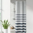thumbnail image 1 of CAILDANL Park Shower Curtain Waffle Weave Striped Pieced Design Fabric Shower Curtains for Bathroom with 3M Scotchgard Moisture Management Premium Spa Quality Modern Standard 72"x72" Grey, 1 of 8