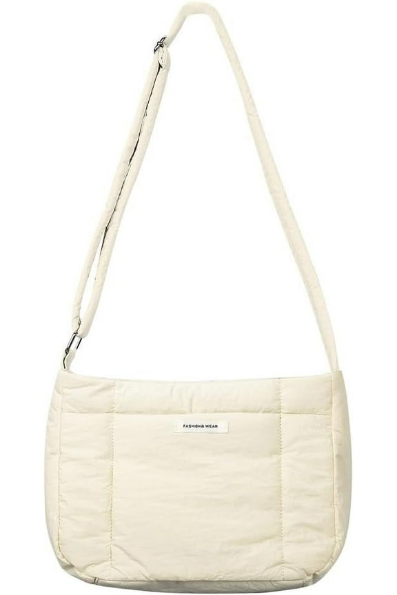 Puffer Crossbody Bag Puffy Shoulder Bag Purse for Women Lightweight Padding Satchel Bag Nylon Puffy Bag