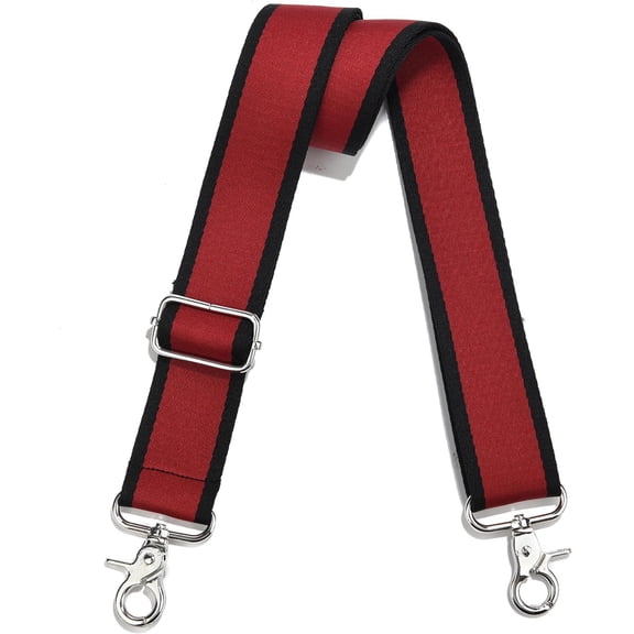 CAILDANL Purse Strap Adjustable Replacement Crossbody 1.5" Wide Shoulder Straps Silver Hardware Bag Strap Guitar Strap for Canvas Purses Messenger Handbags…