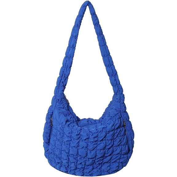 CAILDANL Quilted Tote Bag Large Puffer Crossbody Bag Women Puffy Shoulder Bag Quilted Padding Hobo Tote Bag