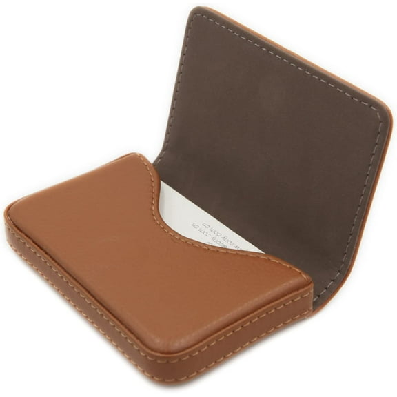 CAILDANL RFID Blocking Wallet - Minimalist Leather Business Credit Card Holder with Magnetic, Blue, Small