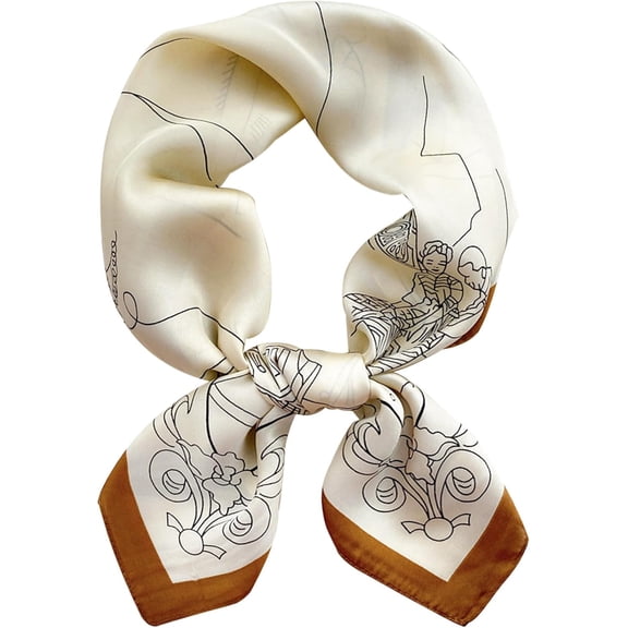 CAILDANL Satin Bandanas Head Scarf For Women Hair Scarves Accessories Lightweight Fashion Wrap Neck Silk Sleeping Headscarf