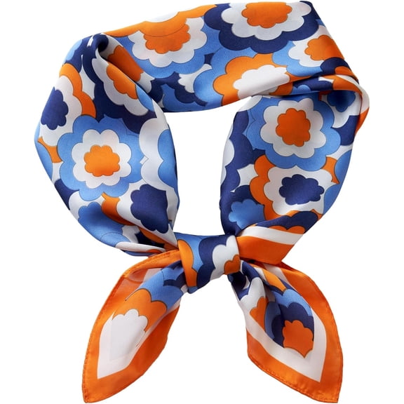 CAILDANL Scarf for Women 27.5”x 27.5”Silk Scarf Square Satin Head Scarf for Women 1 Pack Silk Hair Wrap for Sleeping