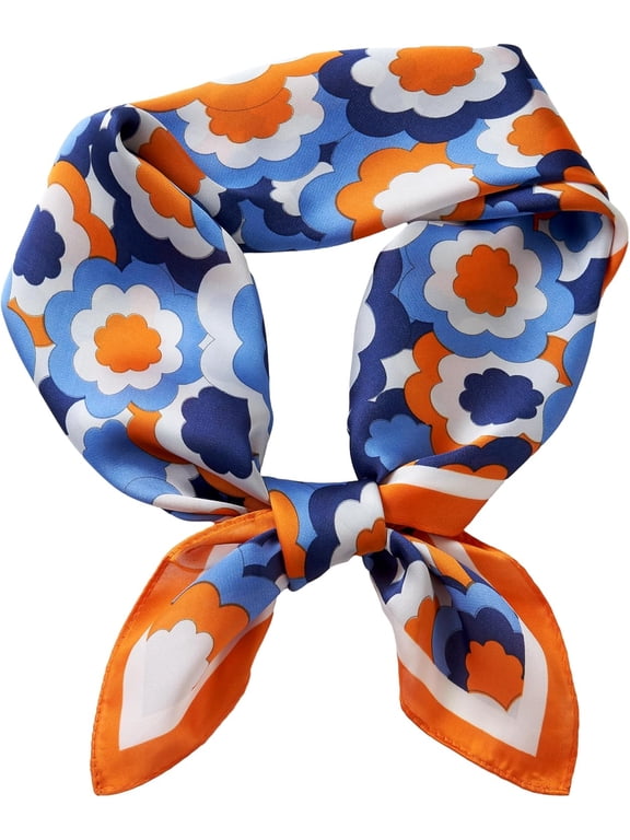 Scarf for Women 27.5”x 27.5”Silk Scarf Square Satin Head Scarf for Women 1 Pack Silk Hair Wrap for Sleeping