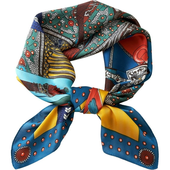 CAILDANL Scarf for Women 27.5”x 27.5”Silk Scarf Square Satin Head Scarf for Women 1 Pack Silk Hair Wrap for Sleeping