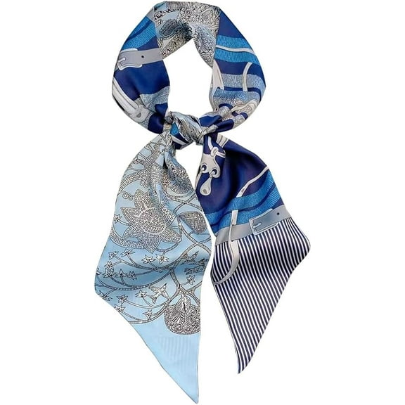 CAILDANL Silk Feeling Head Scarf Fashion Satin Hair Scarf Square Scarves for Women Gifts 27.5×27.5 inches