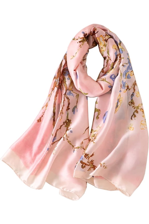 Silk Scarf Mulberry Silk Fashion Scarves Long Lightweight Shawl Wrap …