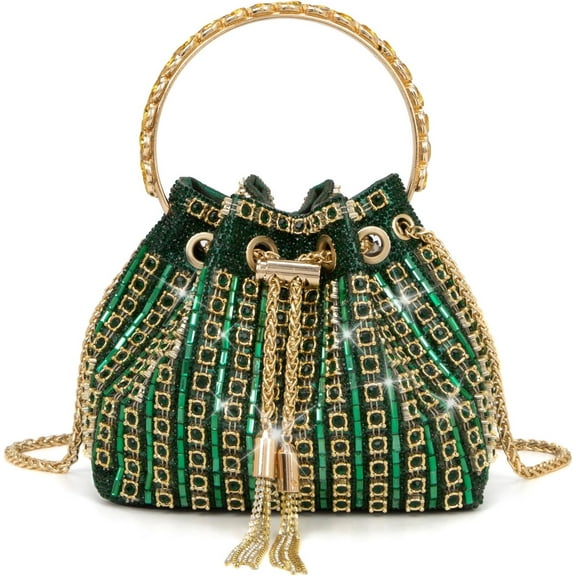 CAILDANL Sparkly Diamond Evening Bag Clutch Purses for Women Rhinestone Purse Glitter Handbag for Party Prom Cocktail Wedding