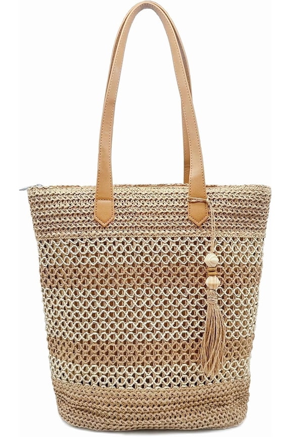 Straw Beach Bag Buckets Totes Handbag Shoulder Tote Bag Straw Purse Summer Purse Women Summer Handbag