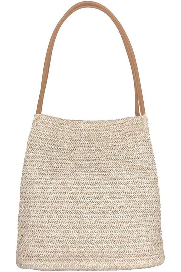 Straw Beach Bag Buckets Totes Handbag Shoulder Tote Bag Straw Purse Summer Purse Women Summer Handbag