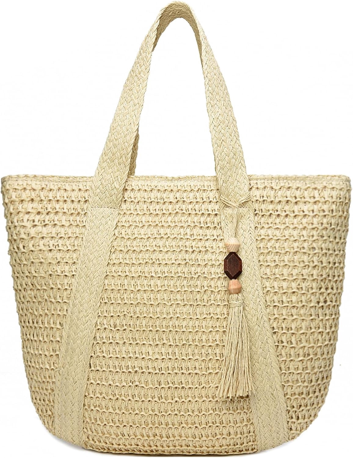 CAILDANL Straw Beach Bags for Women Woven Beach Tote Bag Casual Boho ...
