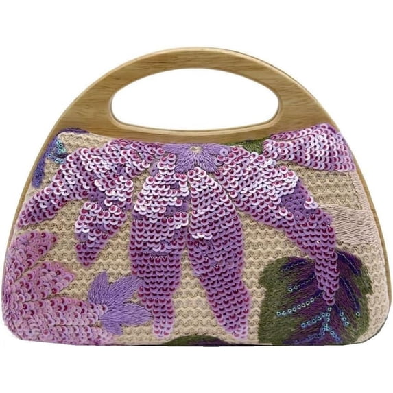 CAILDANL Straw Clutch Handbags Women Beach Crossbody Hand-woven Summer Purse Wallet Top handle Evening Bag for Wedding Party