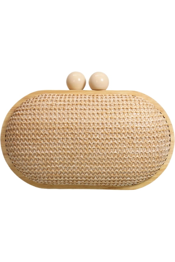 Straw Clutch Handbags Women Beach Crossbody Hand-woven Summer Purse Wallet Top handle Evening Bag for Wedding Party