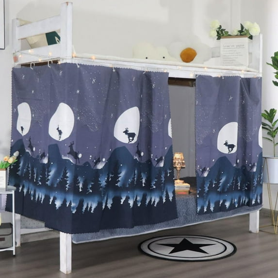 CAILDANL Students Dorm Bunk Bed Curtain Home Privacy Bed Shading Curtain Net Bed Cloth Dustproof Blackout Bed Canopy Bedding Curtain Students Dormitory Tent Lightproof Cloth Curtain