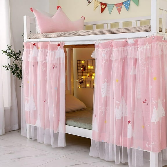 CAILDANL Students Dorm Bunk Bed Curtain Home Privacy Bed Shading Curtain Net Bed Cloth Dustproof Blackout Bed Canopy Bedding Curtain Students Dormitory Tent Lightproof Cloth Curtain
