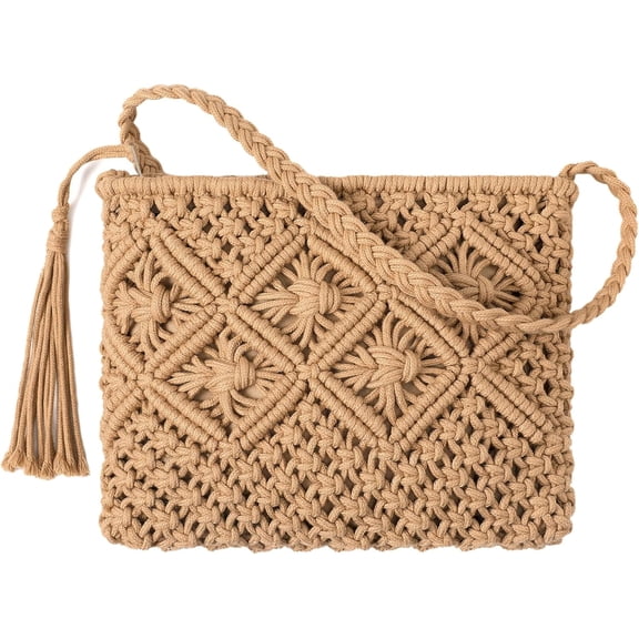 CAILDANL Summer Purse - Woven Crossbody Bags Boho Crossbody Purses for Women Crochet Handbags Shoulder Bag Handbags 2025
